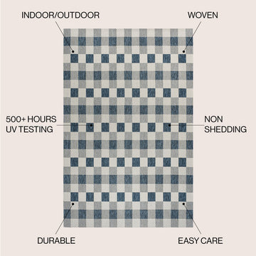 Darcy Traditional Geometric Bold Gingham Area Rug